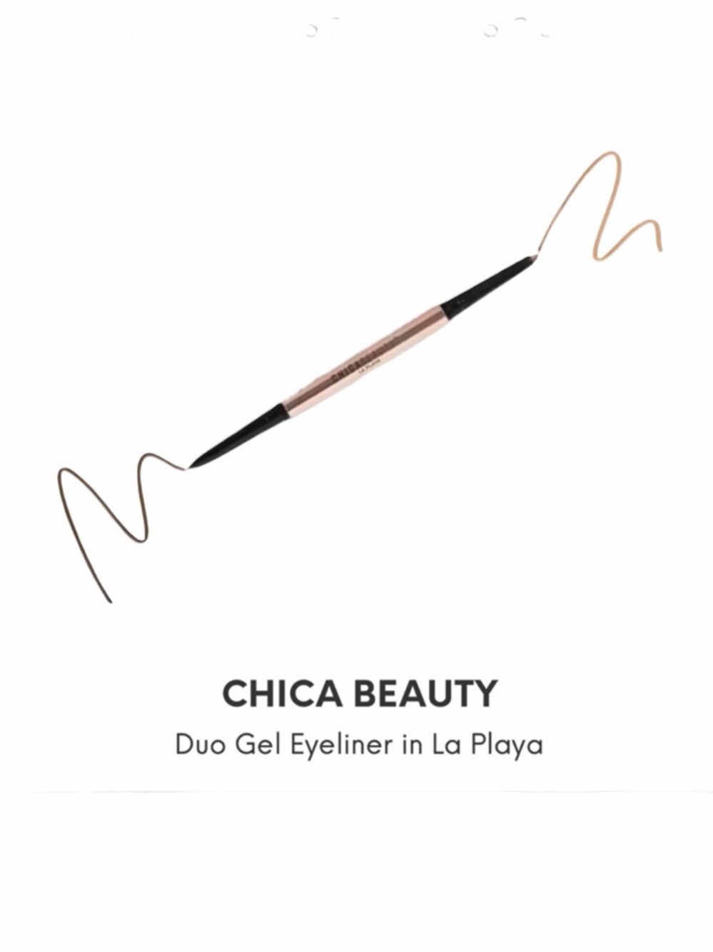 Chica Beauty Duo Gel Eyeliner in La Playa (Dark Brown/Bronze)